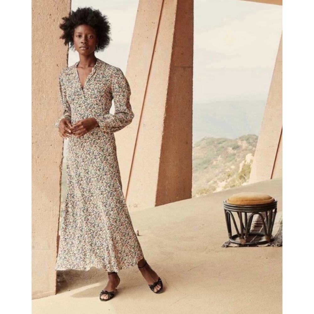 Doen Womens Morisot Zelda Floral Maxi Dress Size M Romantic Boho Long Sleeve - Picture 2 of 12